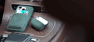 Porte-cartes MagSafe AlcantaPro en Alcantara, vue produit 15