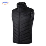 heatguard verwarmde bodywarmer 9 warmtezones zwart