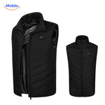 heatguard verwarmde bodywarmer basic zwart open
