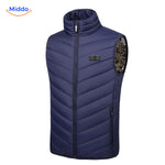 heatguard verwarmde bodywarmer zwart met rugverwarming