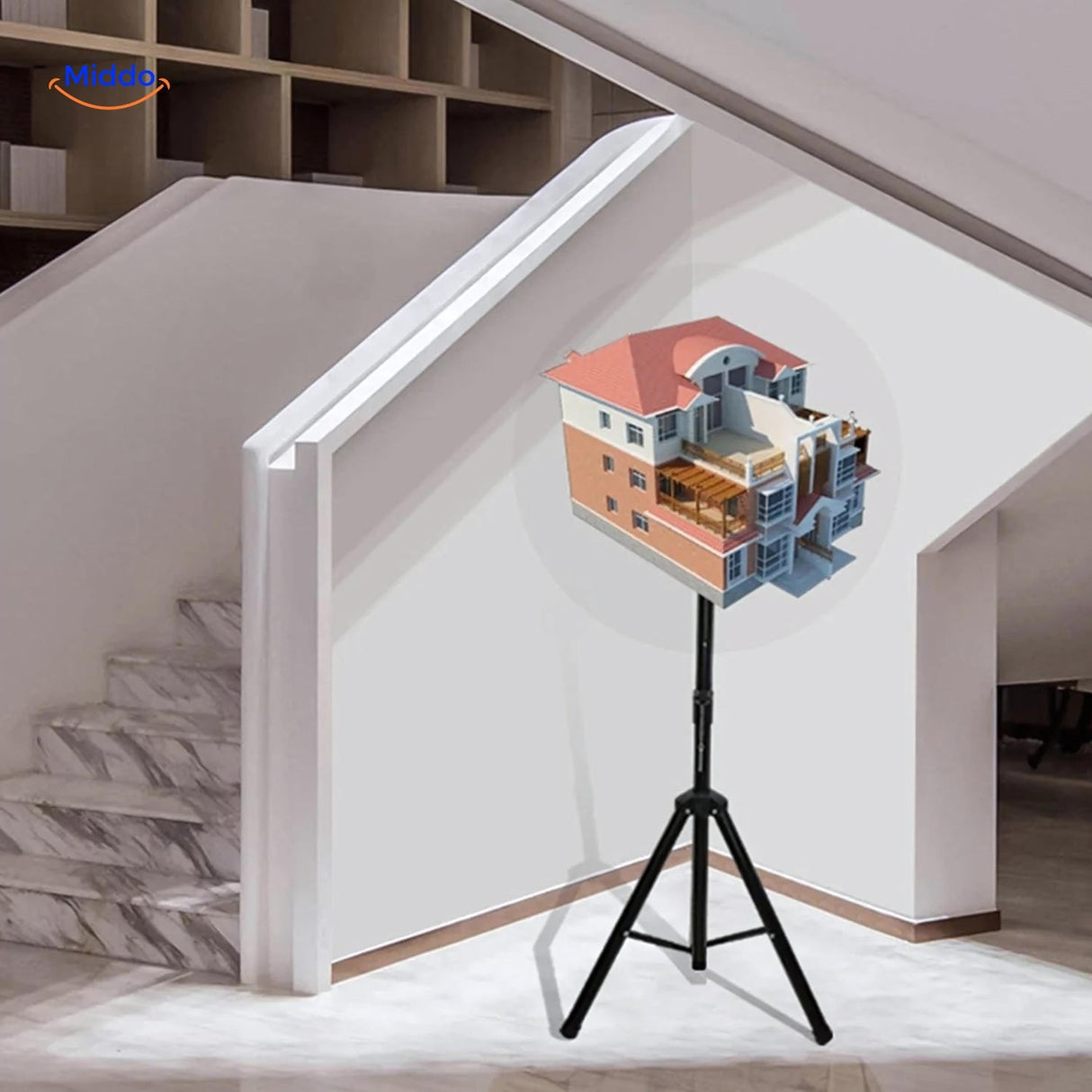 hélice holographique 3D installée dans un commerce pour diffuser des affichages publicitaires en continu