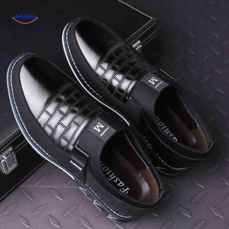 Chaussures homme Flexaro à enfiler, marron, vue de dessus, vue 5