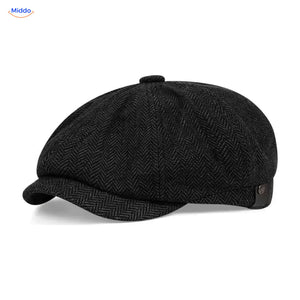 Casquette plate Heritage Eight, Chevrons noir