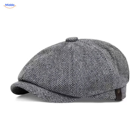 Casquette plate Heritage Eight, Chevrons gris