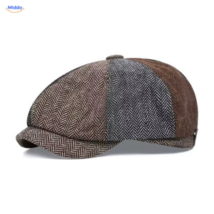 Casquette plate Heritage Eight, Chevrons blocs de couleur
