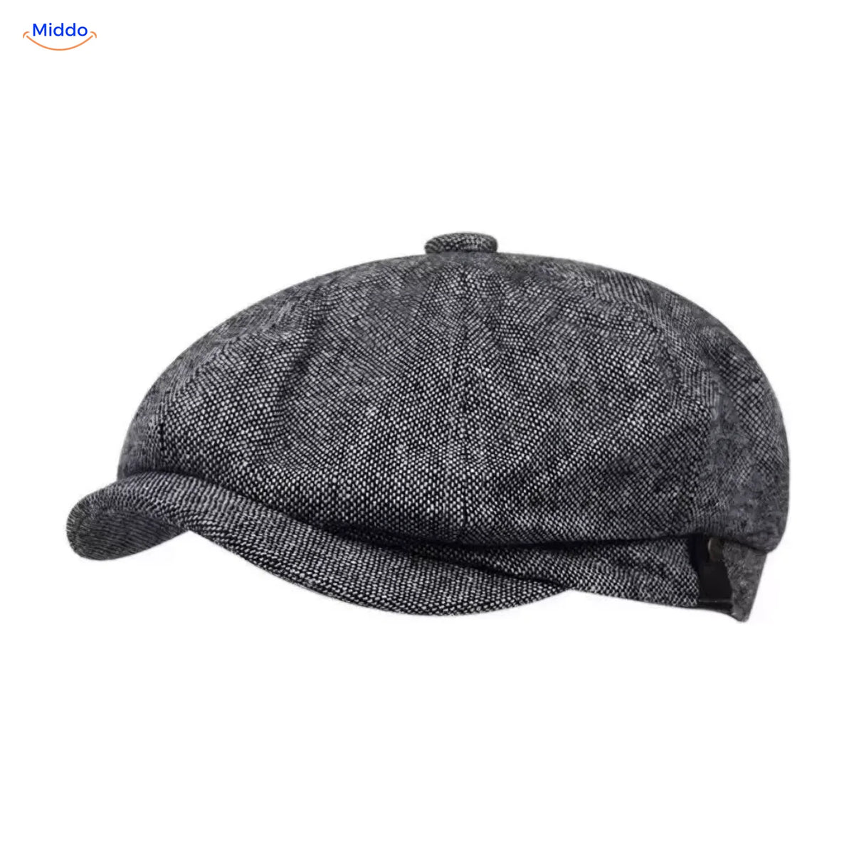 Casquette plate Heritage Eight, Petits carreaux gris