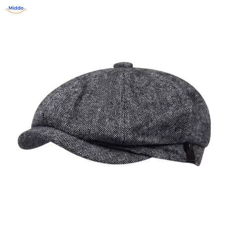 Casquette plate Heritage Eight, Petits carreaux gris
