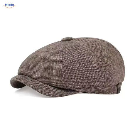 Casquette plate Heritage Eight, Petits carreaux kaki