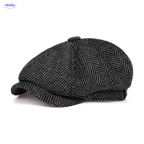 Casquette plate Heritage Eight, Sergé gris foncé