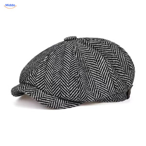 Casquette plate Heritage Eight, Sergé gris