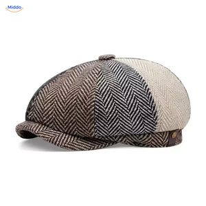 Casquette plate Heritage Eight, Sergé blocs de couleur