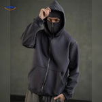 sweat à capuche noir porté avec style, look automne décontracté unisexe coton doux