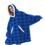 hoodie XXL sherpa fleece ultra-doux porté en intérieur, coupe oversize enveloppante