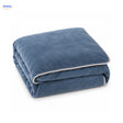 Housse de couette en peluche Bleu acier