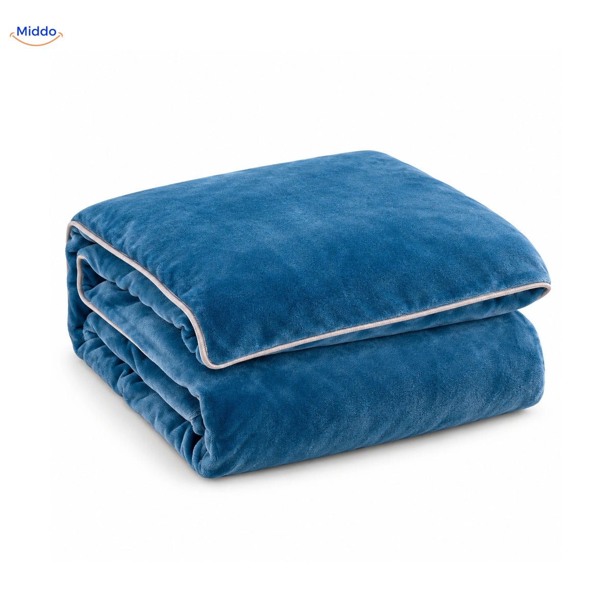Housse de couette en peluche Bleu clair