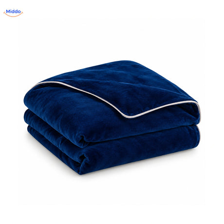 Housse de couette en peluche Bleu roi