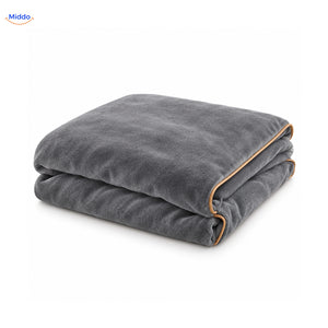 Housse de couette en peluche Gris 2