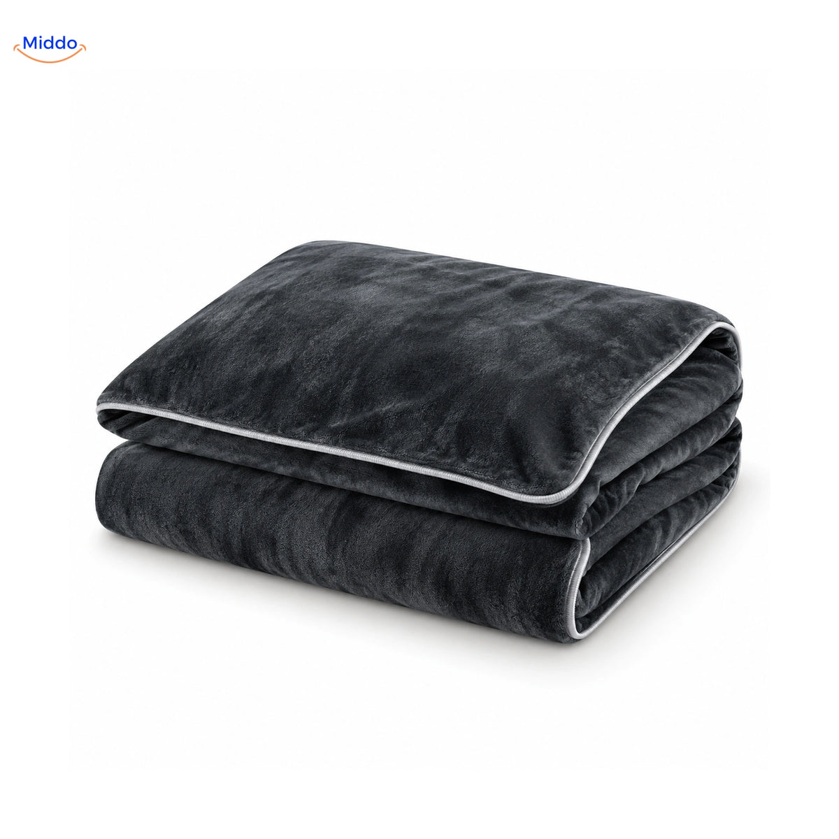 Housse de couette en peluche Gris ardoise