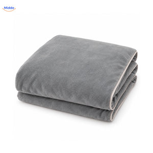 Housse de couette en peluche Gris clair