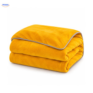 Housse de couette en peluche Jaune