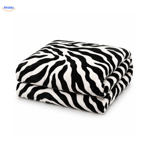 Housse de couette en peluche Motif zèbre