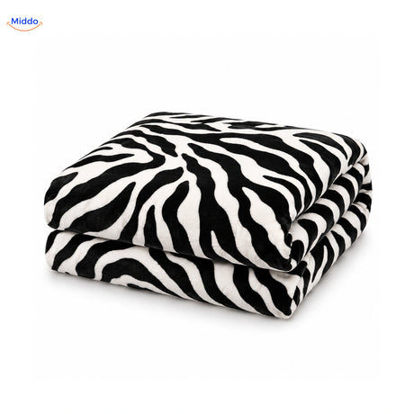 Housse de couette en peluche Motif zèbre