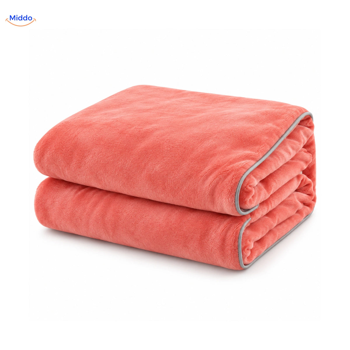 Housse de couette en peluche Rose saumon