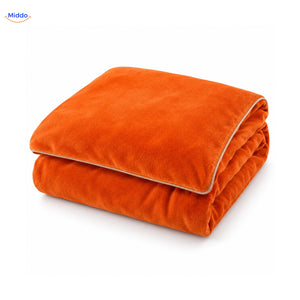 Housse de couette en peluche Rouge orangé