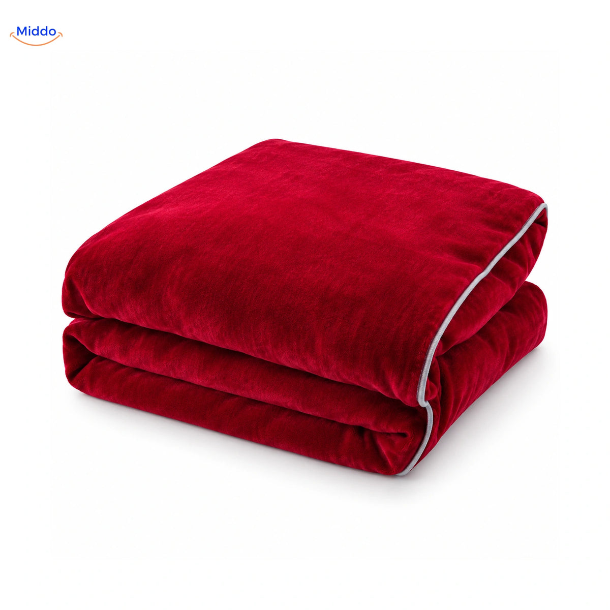 Housse de couette en peluche Rouge vin