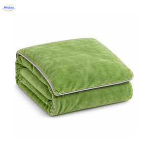 Housse de couette en peluche Vert avocat