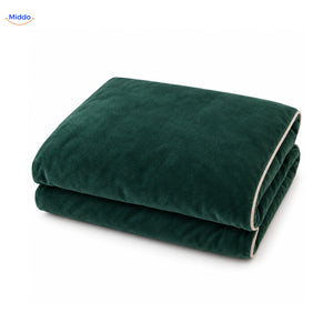 Housse de couette en peluche Vert émeraude