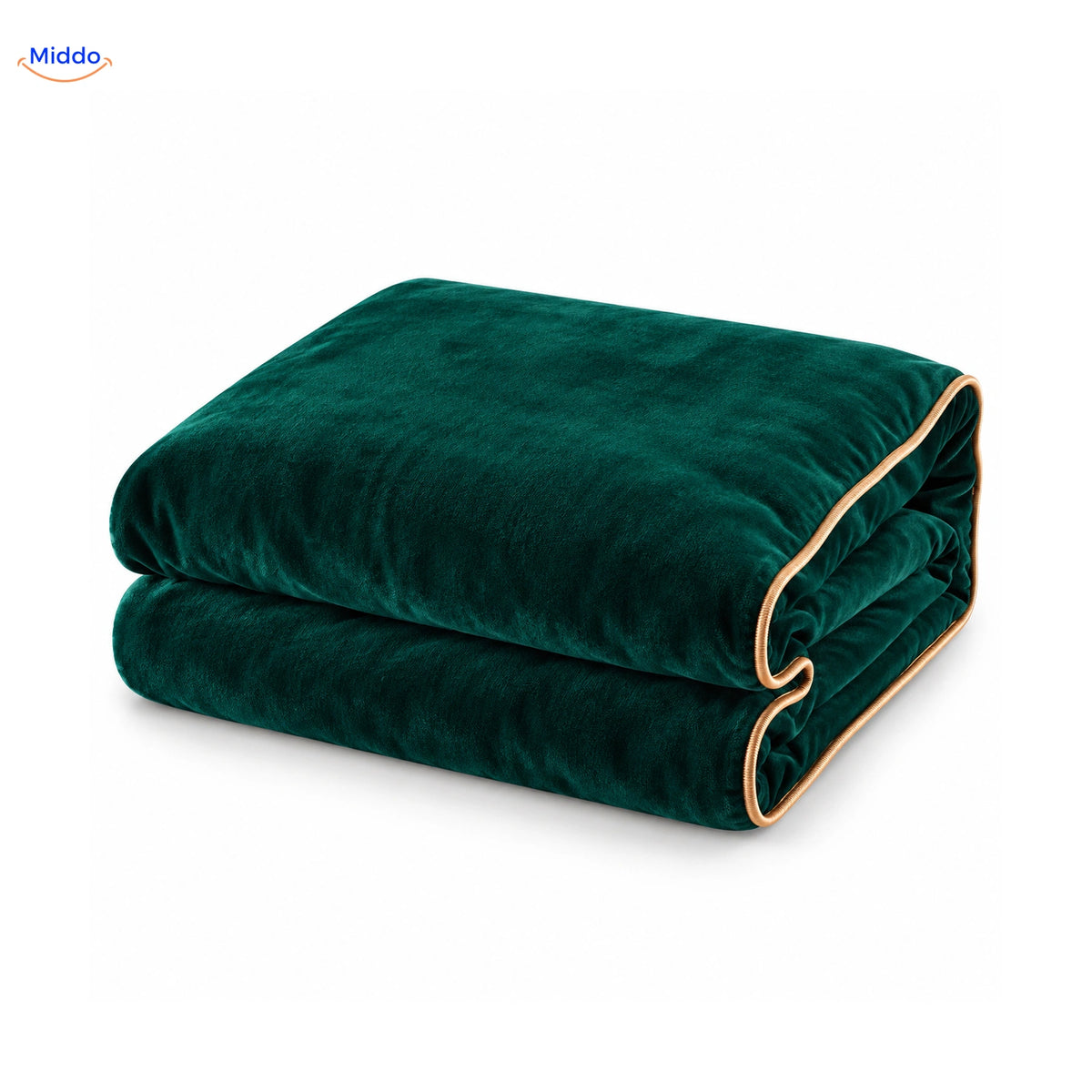 Housse de couette en peluche Vert foncé