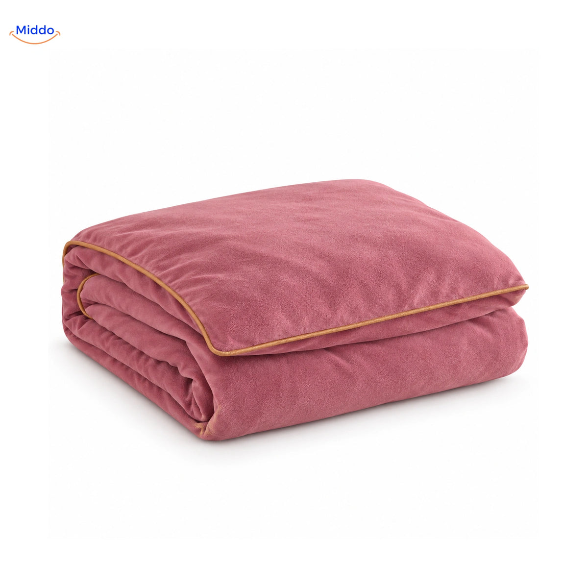 Housse de couette en peluche Vieux rose 2