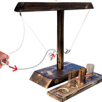 Houten Ring Toss Drinkspel met actie van ring en schot