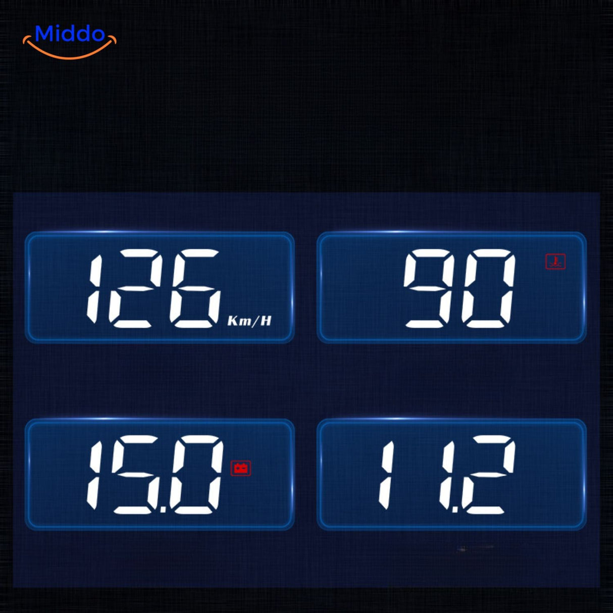 afficheur HUD GPS avec écran OLED haute précision pour suivi de vitesse et navigation