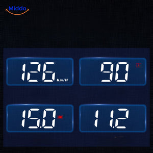 afficheur HUD GPS avec écran OLED haute précision pour suivi de vitesse et navigation