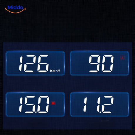 afficheur HUD GPS avec écran OLED haute précision pour suivi de vitesse et navigation