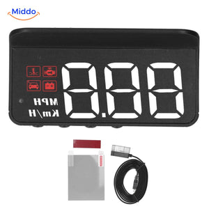kit accessoires HUD complet avec câble et film anti-reflet pour installation sur pare-brise