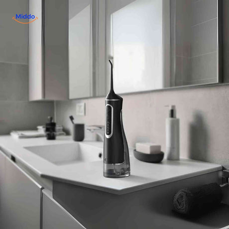 hydropulseur au design moderne posé dans une salle de bain lumineuse et épurée