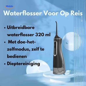 Flosso™ Waterflosser | Sans fil, compact et nettoyage efficace