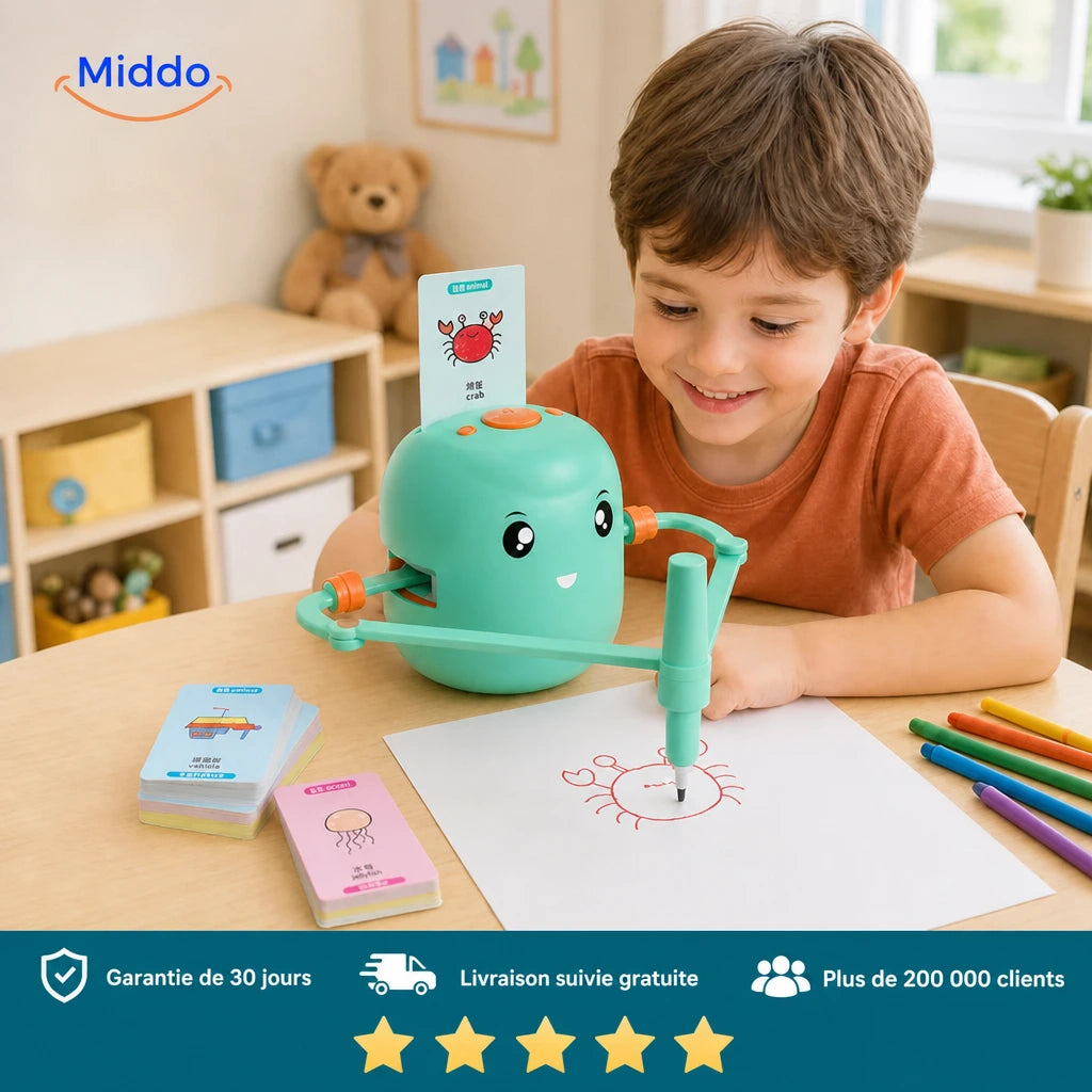 Interactive Drawing Robot avec garantie Middo et livraison suivie gratuite