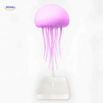 jellyglow lamp lichtgevende kwallamp met glazen standaard www.middo.nl