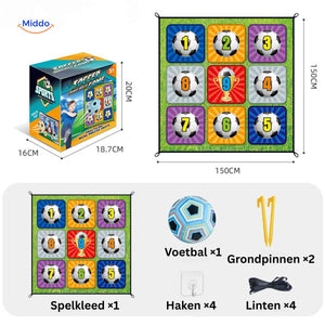 jeu de football numéroté avec filet cible pour enfants