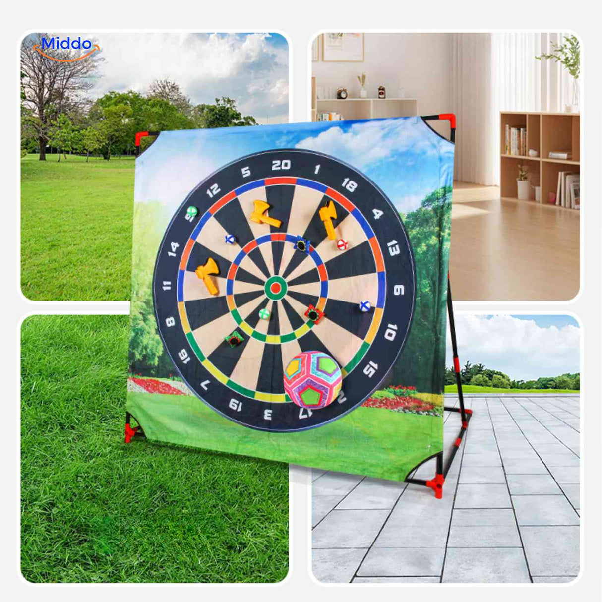 set de golf avec dartboard pour jeu de tir en extérieur, idéal pour les enfants