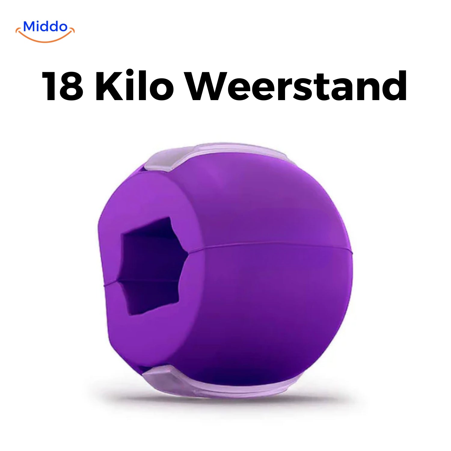 KaakMaster Pro kaaktrainer met 18 kilo weerstand voor kaaklijnverbetering.