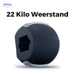 KaakMaster Pro kaaktrainer met 22 kilo weerstand voor gezichts- en kaakspieroefeningen.