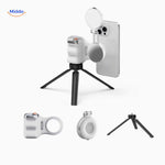 kit complet avec ring led, trépied et pièces modulaires pour composer le setup photo idéal