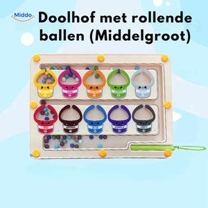 labyrinthe de taille moyenne avec billes roulantes, jeu éducatif pour développer la logique