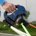laisse rétractable double avec fonction lumière LED pour les sorties en extérieur