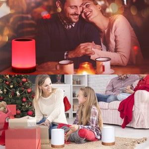 lampe d'ambiance tactile créant une atmosphère chaleureuse pour noël et les soirées romantiques